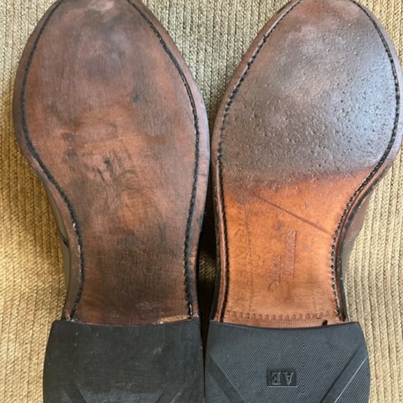 Allen Edmonds Winhall men’s dress shoes, size 10.5 D brown grain/brown - Picture 4 of 7